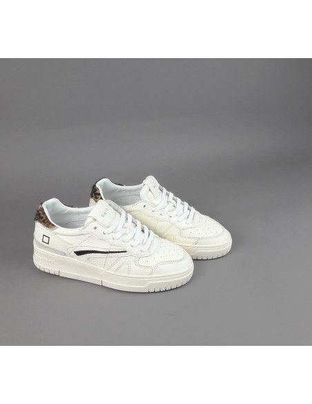 D.A.T.E. \ Sneakers Torneo Pop Donna Pelle Bianco Opaco Prezzo 205,00