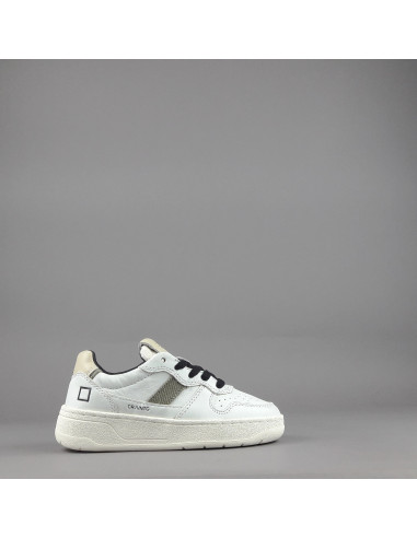 D.A.T.E. \ Sneakers Court 2.0 Junior Pelle Bianco Prezzo 150,00