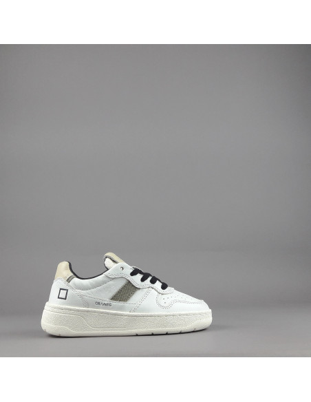 D.A.T.E. \ Sneakers Court 2.0 Junior Pelle Bianco Prezzo 150,00