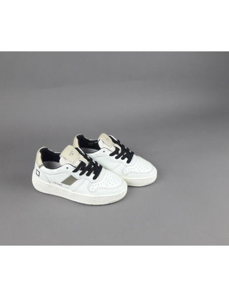 D.A.T.E. \ Sneakers Court 2.0 Junior Pelle Bianco Prezzo 150,00