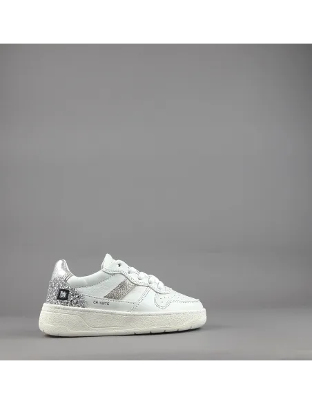 D.A.T.E. \ Sneakers Court 2.0 Junior Pelle Bianco Prezzo 160,00
