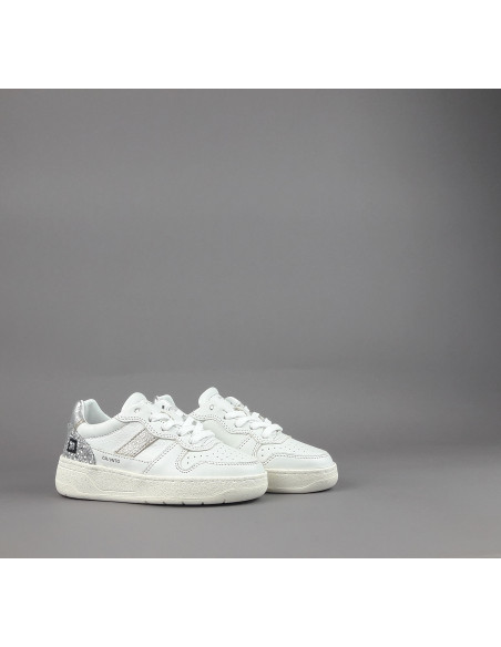 D.A.T.E. \ Sneakers Court 2.0 Junior Pelle Bianco Prezzo 160,00