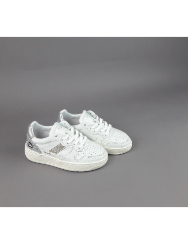 D.A.T.E. \ Sneakers Court 2.0 Junior Pelle Bianco Prezzo 160,00