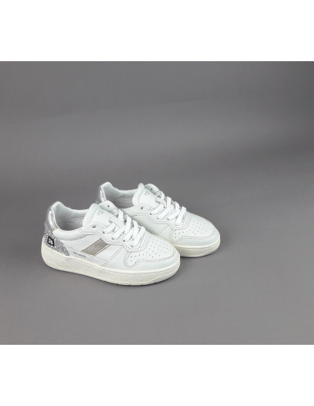D.A.T.E. \ Sneakers Court 2.0 Junior Pelle Bianco Prezzo 160,00
