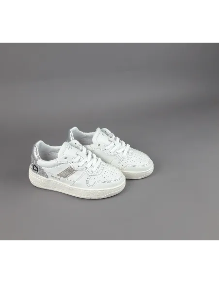 D.A.T.E. \ Sneakers Court 2.0 Junior Pelle Bianco Prezzo 160,00