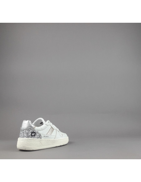 D.A.T.E. \ Sneakers Court 2.0 Junior Pelle Bianco Prezzo 160,00