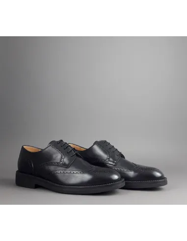 Barrett Derby Uomo Pelle Nero Bucature Brogue Prezzo 370,00