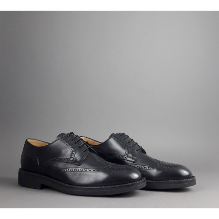 Barrett Derby Uomo Pelle Nero Bucature Brogue Prezzo 370,00