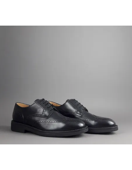 Barrett Derby Uomo Pelle Nero Bucature Brogue Prezzo 370,00