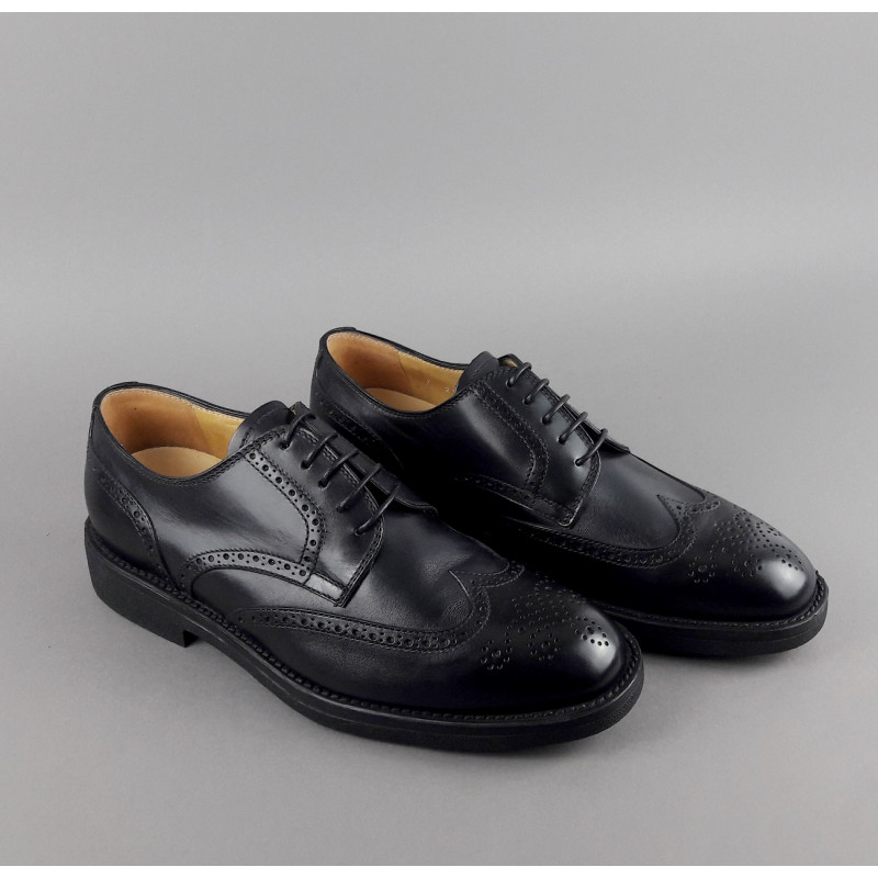 Barrett Derby Uomo Pelle Nero Bucature Brogue Prezzo 370,00
