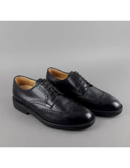 Barrett Derby Uomo Pelle Nero Bucature Brogue Prezzo 370,00