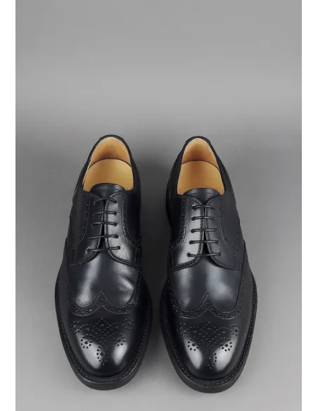 Barrett Derby Uomo Pelle Nero Bucature Brogue Prezzo 370,00