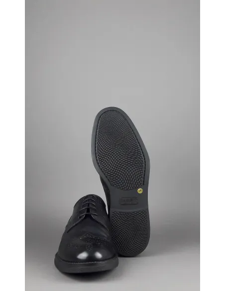 Barrett Derby Uomo Pelle Nero Bucature Brogue Prezzo 370,00