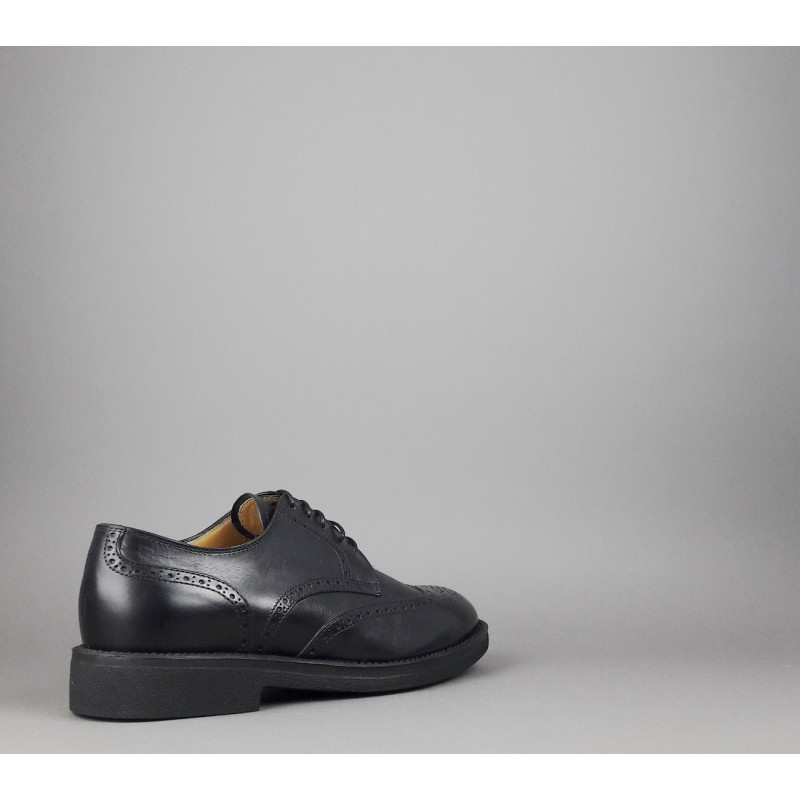 Barrett Derby Uomo Pelle Nero Bucature Brogue Prezzo 370,00