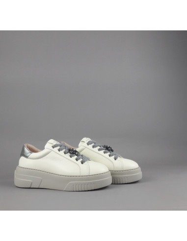 Stokton \ Sneakers Donna Pelle Avorio Prezzo 225,00