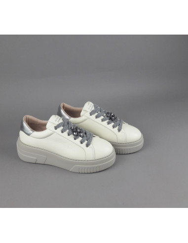 Stokton \ Sneakers Donna Pelle Avorio Prezzo 225,00