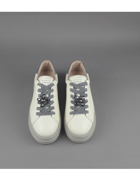 Stokton \ Sneakers Donna Pelle Avorio Prezzo 225,00