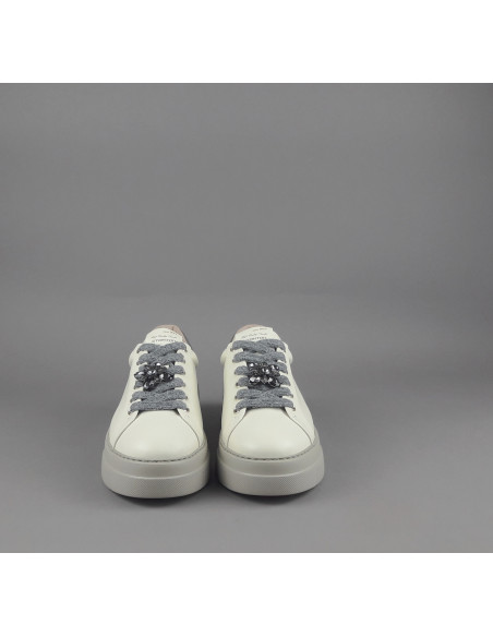 Stokton \ Sneakers Donna Pelle Avorio Prezzo 225,00