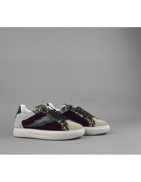 Stokton \ Sneakers Donna Velluto Bordeaux Prezzo 215,00