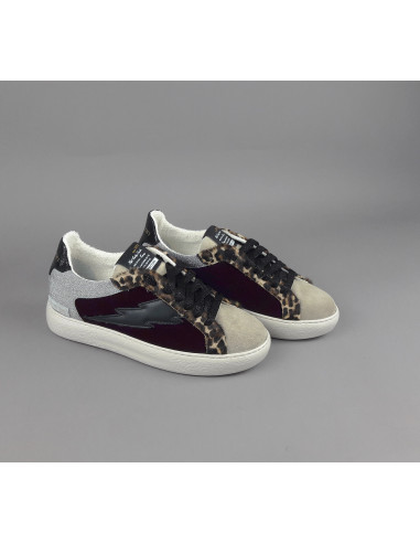 Stokton \ Sneakers Donna Velluto Bordeaux Prezzo 215,00