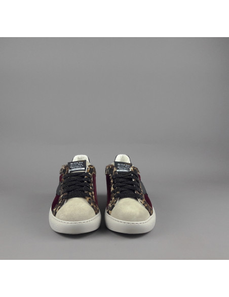 Stokton \ Sneakers Donna Velluto Bordeaux Prezzo 215,00