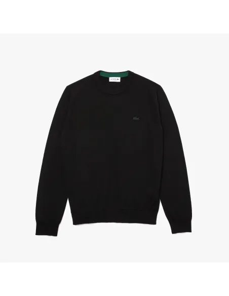 Lacoste \ Maglia Uomo Lana Merino Nero Prezzo 160,00