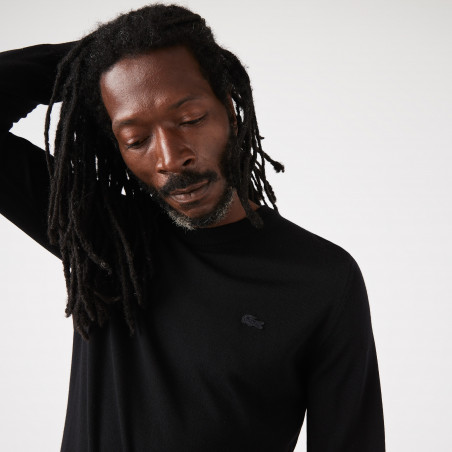 Lacoste \ Maglia Uomo Lana Merino Nero Prezzo 160,00