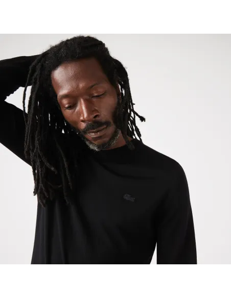 Lacoste \ Maglia Uomo Lana Merino Nero Prezzo 160,00