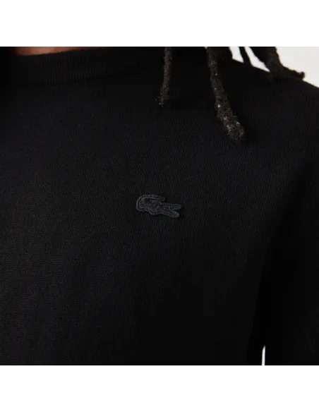 Lacoste \ Maglia Uomo Lana Merino Nero Prezzo 160,00