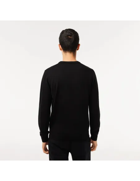 Lacoste \ Maglia Uomo Lana Merino Nero Prezzo 160,00