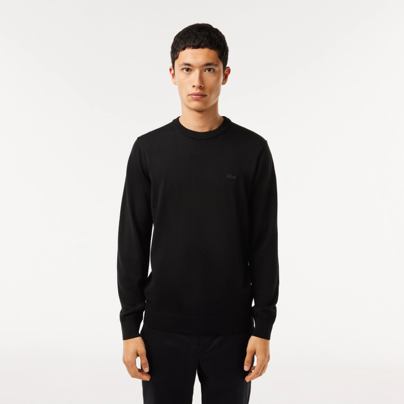 Lacoste \ Maglia Uomo Lana Merino Nero Prezzo 160,00