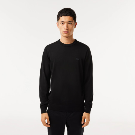 Lacoste \ Maglia Uomo Lana Merino Nero Prezzo 160,00