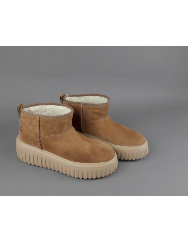 Hogan \ Stivaletto Stripes Donna H645 Camoscio Marrone Chiaro Prezzo 420,00