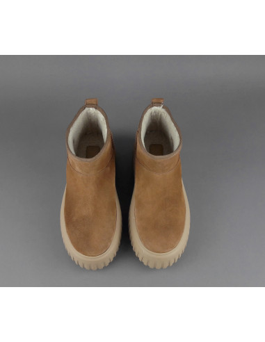 Hogan \ Stivaletto Stripes Donna H645 Camoscio Marrone Chiaro Prezzo 420,00