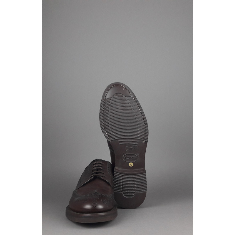 Barrett Derby Uomo Pelle Testa Di Moro Bucature Brogue Prezzo 370,00