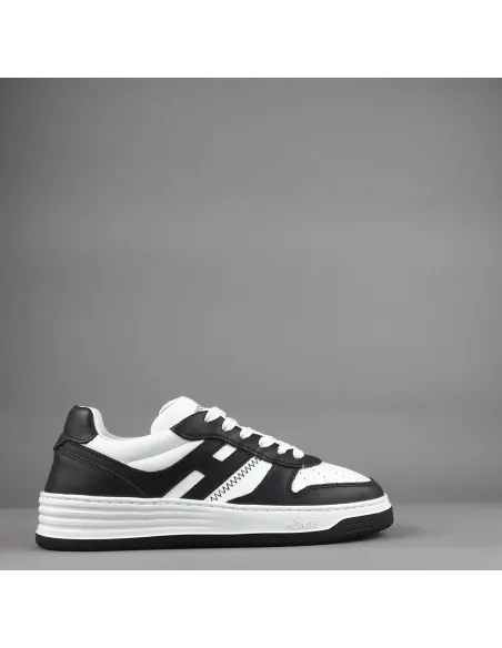 Hogan \ Sneakers Uomo H630 Pelle Nero/Bianco Prezzo 420,00
