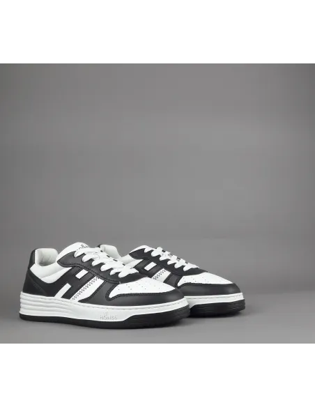 Hogan \ Sneakers Uomo H630 Pelle Nero/Bianco Prezzo 420,00