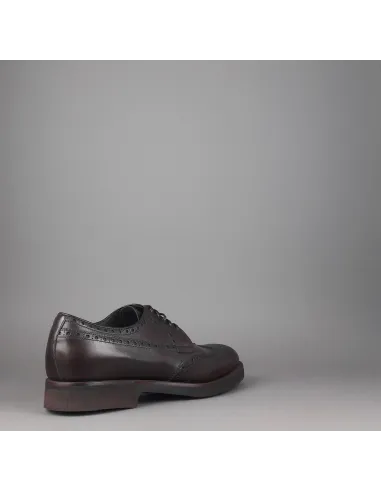 Barrett Derby Uomo Pelle Testa Di Moro Bucature Brogue Prezzo 370,00