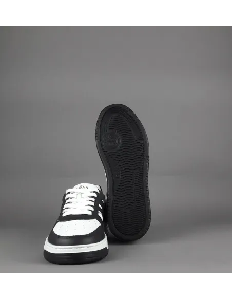 Hogan \ Sneakers Uomo H630 Pelle Nero/Bianco Prezzo 420,00