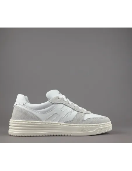 Hogan \ Sneakers Uomo H630 Camoscio Ghiaccio Pelle Bianco Prezzo 420,00