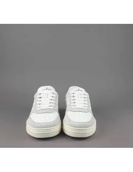 Hogan \ Sneakers Uomo H630 Camoscio Ghiaccio Pelle Bianco Prezzo 420,00