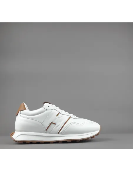 Hogan \ Sneakers Uomo H601 Pelle Nappa Bianco Prezzo 460,00