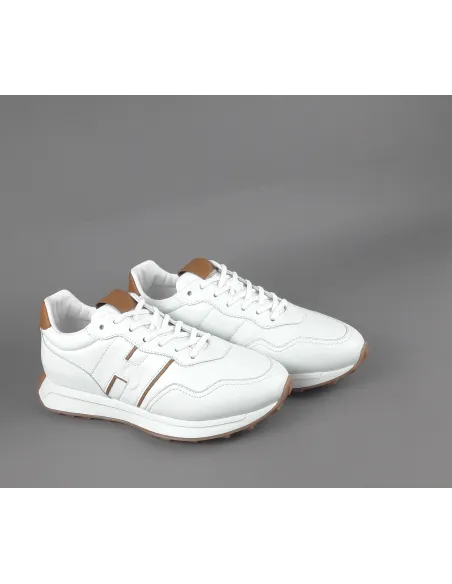Hogan \ Sneakers Uomo H601 Pelle Nappa Bianco Prezzo 460,00