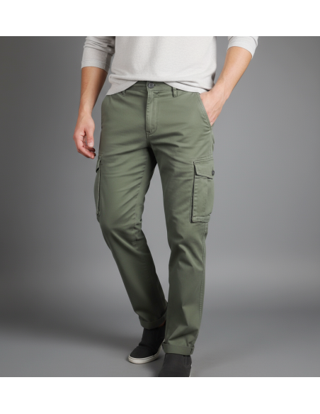 Clark \ Pantalone Uomo Martin Cargo Verde Militare Prezzo 89,00