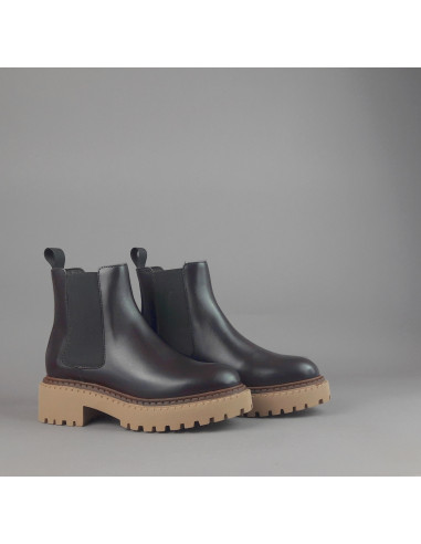 Frau \ Tronchetto Donna Pelle Testa Moro Elastici Laterali Prezzo 139,00