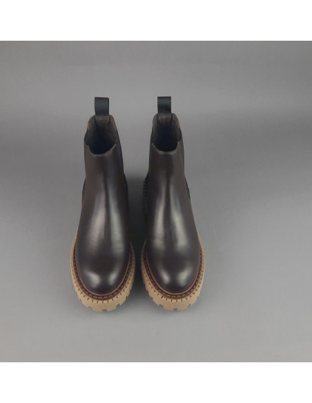 Frau \ Tronchetto Donna Pelle Testa Moro Elastici Laterali Prezzo 139,00