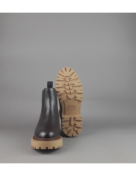 Frau \ Tronchetto Donna Pelle Testa Moro Elastici Laterali Prezzo 139,00