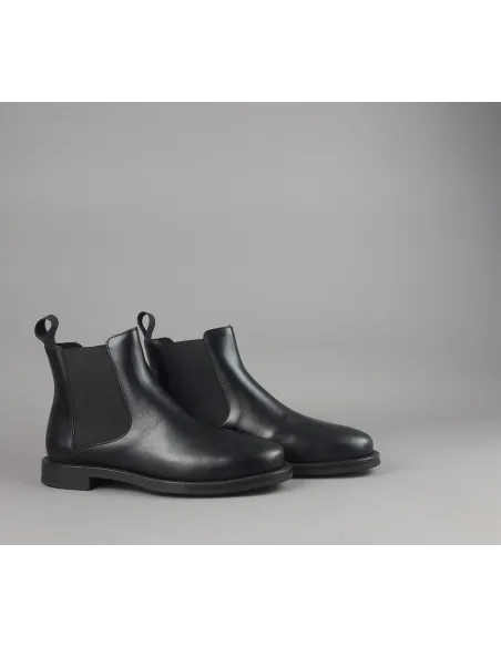 Frau \ Tronchetto Donna Pelle Nero Elastici Laterali Prezzo 119,00