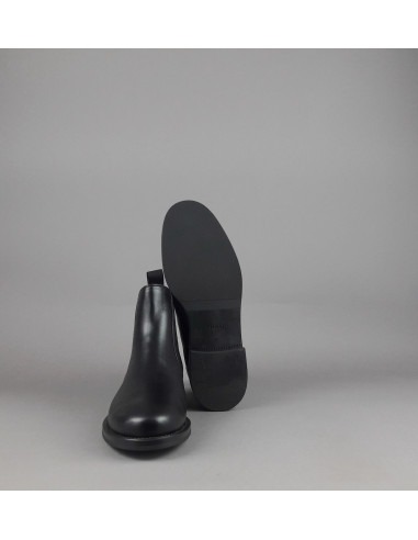 Frau \ Tronchetto Donna Pelle Nero Elastici Laterali Prezzo 119,00