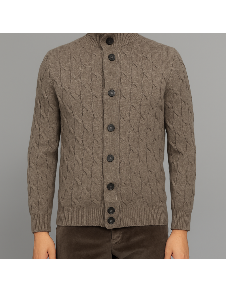 Filippo De Laurentiis \ Cardigan Blusotto Uomo Talpa Scuro Prezzo 265,00